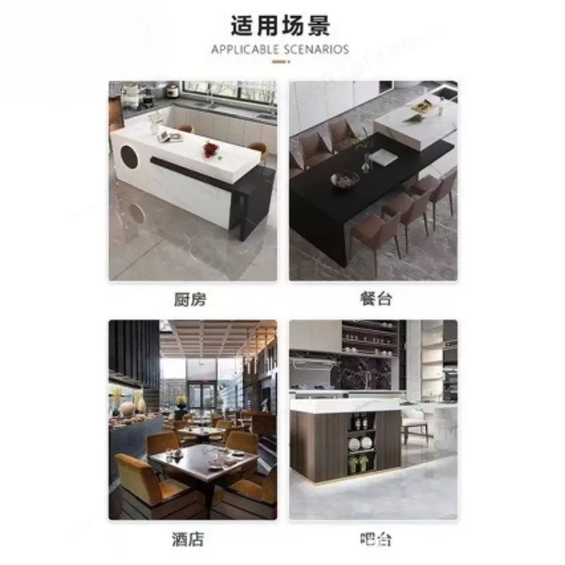 Thickened Mini Rotating Sliding Track Hardware, Retractable Movable Rail for Space‑Saving Kitchen Island Table