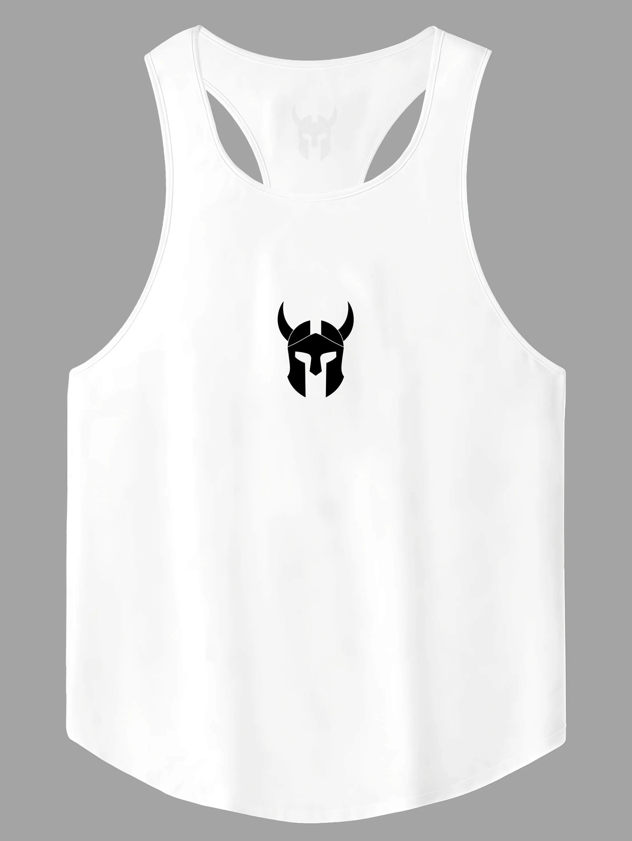 Men's Tank Top Quick Dry Sleeveless Shirt NO PAIN NO GAIN Print Spartan Helmet Bodybuilding Workout Vest