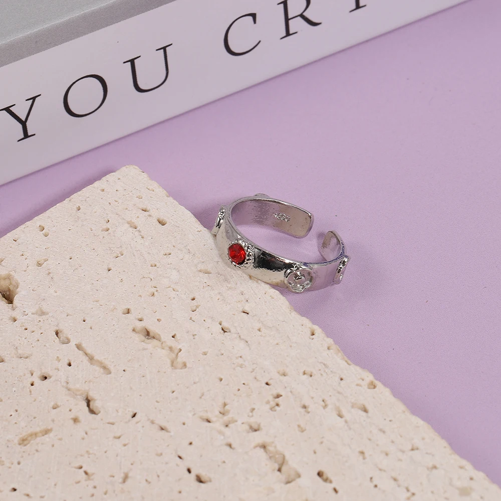 Vintage Geschnitzter Offener Ring mit Nischendesign, Verstellbarer Punk-Stil Paarring, Personalisierte Schmuckdekoration Geschenk – Detail 4
