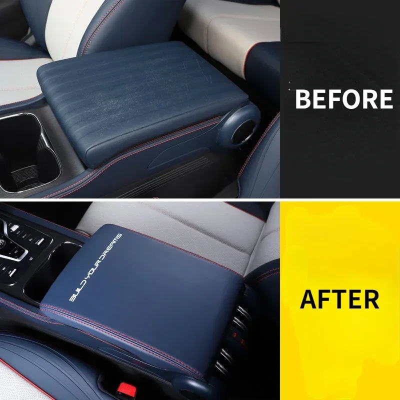 ل BYD Atto 3 Yuan Plus 2023 2024 2025 عملة صينية وحدة التحكم المركزية المنظم حاوية مسند الذراع غطاء صندوق وسادة حماية #3