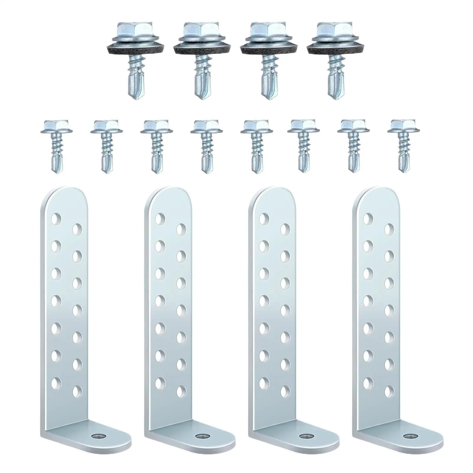 

Condenser Rack Mount 4 Pieces Tie Down Mount Heavy Duty Condenser Bracket For Home Hotel Masonry Outdoor Industrial Business