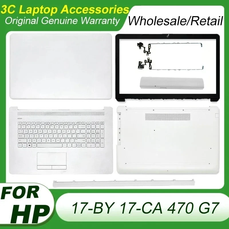 New Casing For HP 17-BY 17-CA 17-CR 17Z-CA 470 G7 LCD Back Cover Bezel Palmrest Upper Top Case Bottom Base Case White L22516-001