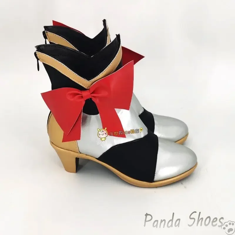 Genshinimpact noelle cosplay sapatos quadrinhos anime jogo cos botas longas noelle cosplay traje prop sapatos para con festa de halloween