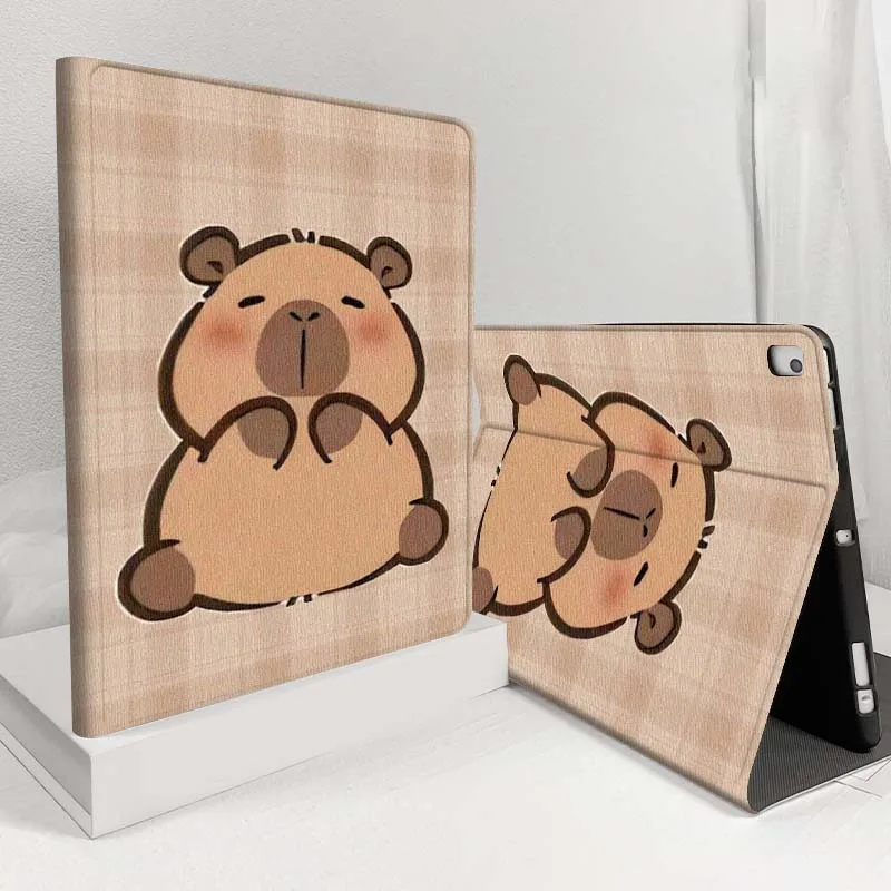 Cartoon Deluxe Capybara For Samsung Galaxy Tab S11 S10 S9 S8 S7 S6 A11 A9 A8 A7 Lite FE Plus Inch Tablet Case Soft