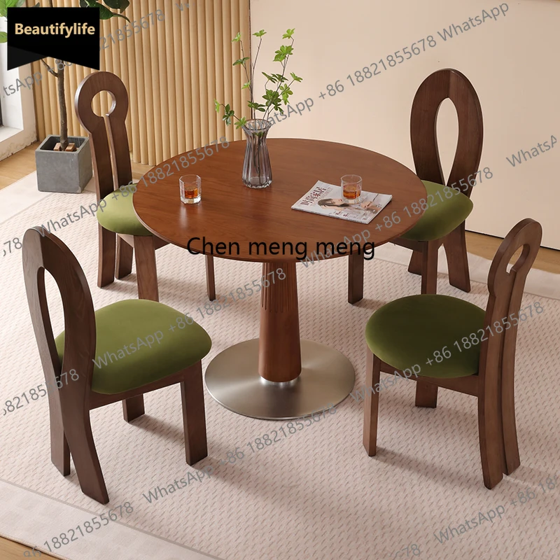 

Nordic White Dining Table Japanese 4 People Legs Waterproof Dining Table Round Stand Mesa Dobravel Portatil Kitchen Furniture c1