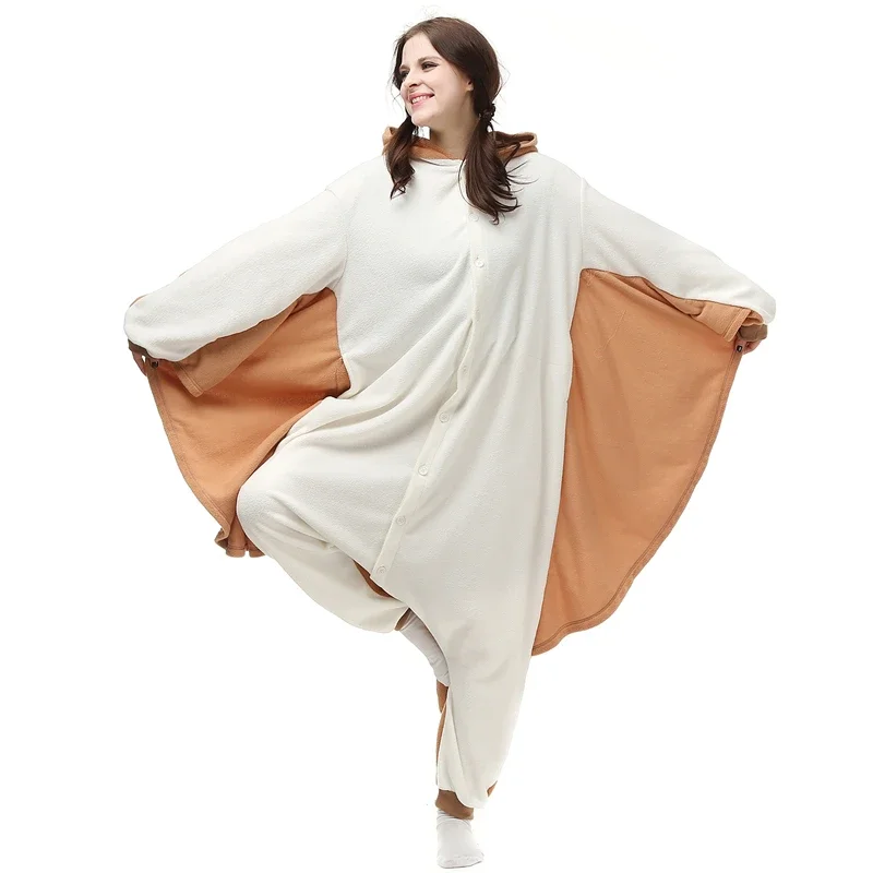 السنجاب الطائر Onesie للكبار والأطفال ، بيجامات Kigurumi ، بيجامة برسوم كرتونية للحيوانات ، زي حفلة الهالوين تأثيري ، النساء والرجال ، ملابس منزلية ، XXL