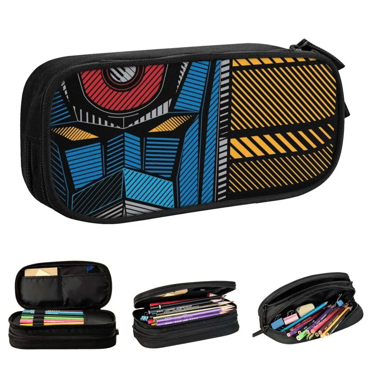 grendizer anime lapis case ufo robot goldorak actarus mazinger z manga pen pouch papelaria escola estudantes bolsas 01