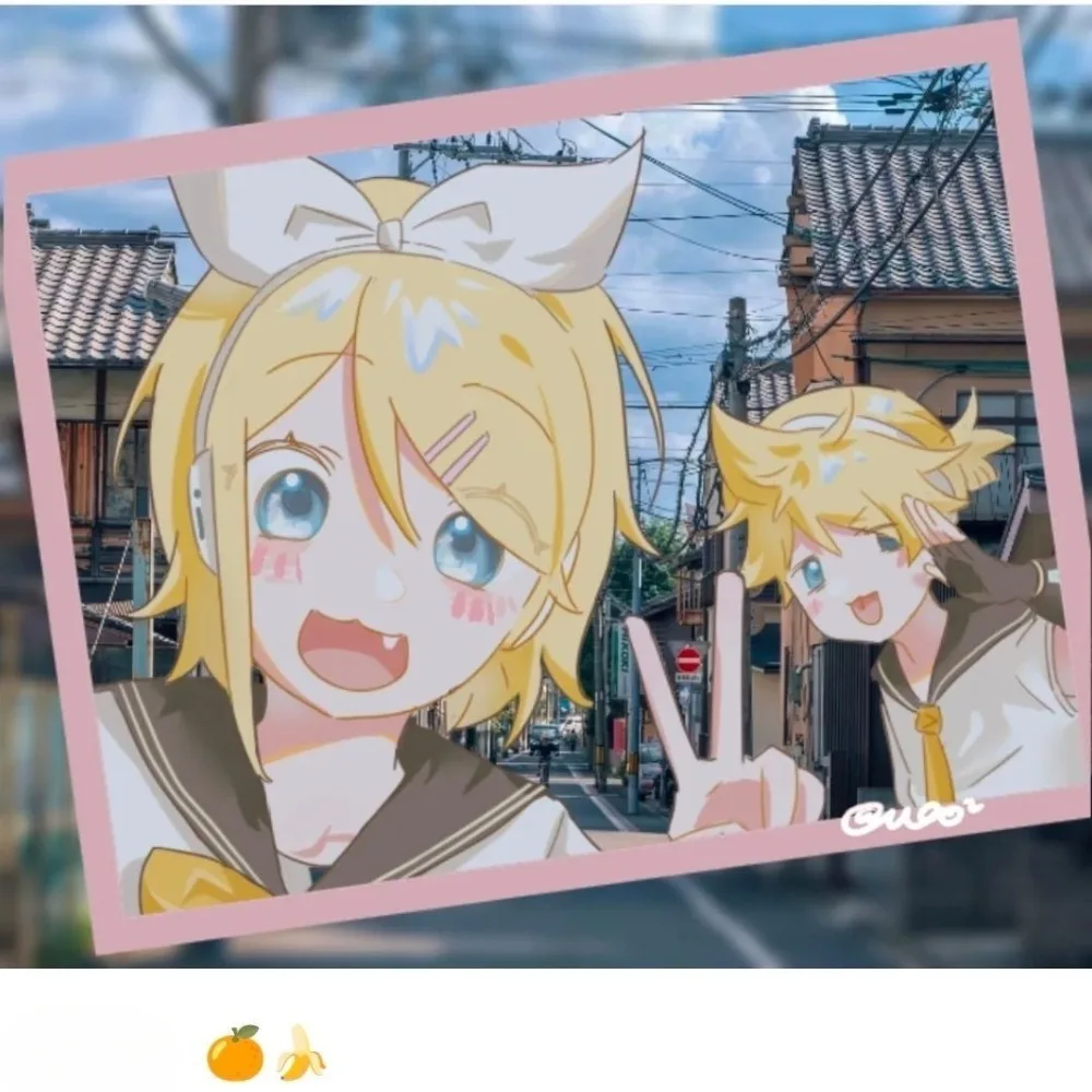 

Piapro Characters Acrylic Transparent Card Kagamine Rin Kagamine Len Anime Peripherals Fashion High Definition Photo Decoration