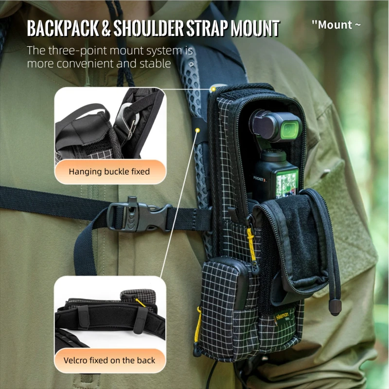 

Hikeman подходит для сумки для хранения DJI Pocket 3, спортивной камеры Lingmou, сумки для аксессуаров для ручного кардана