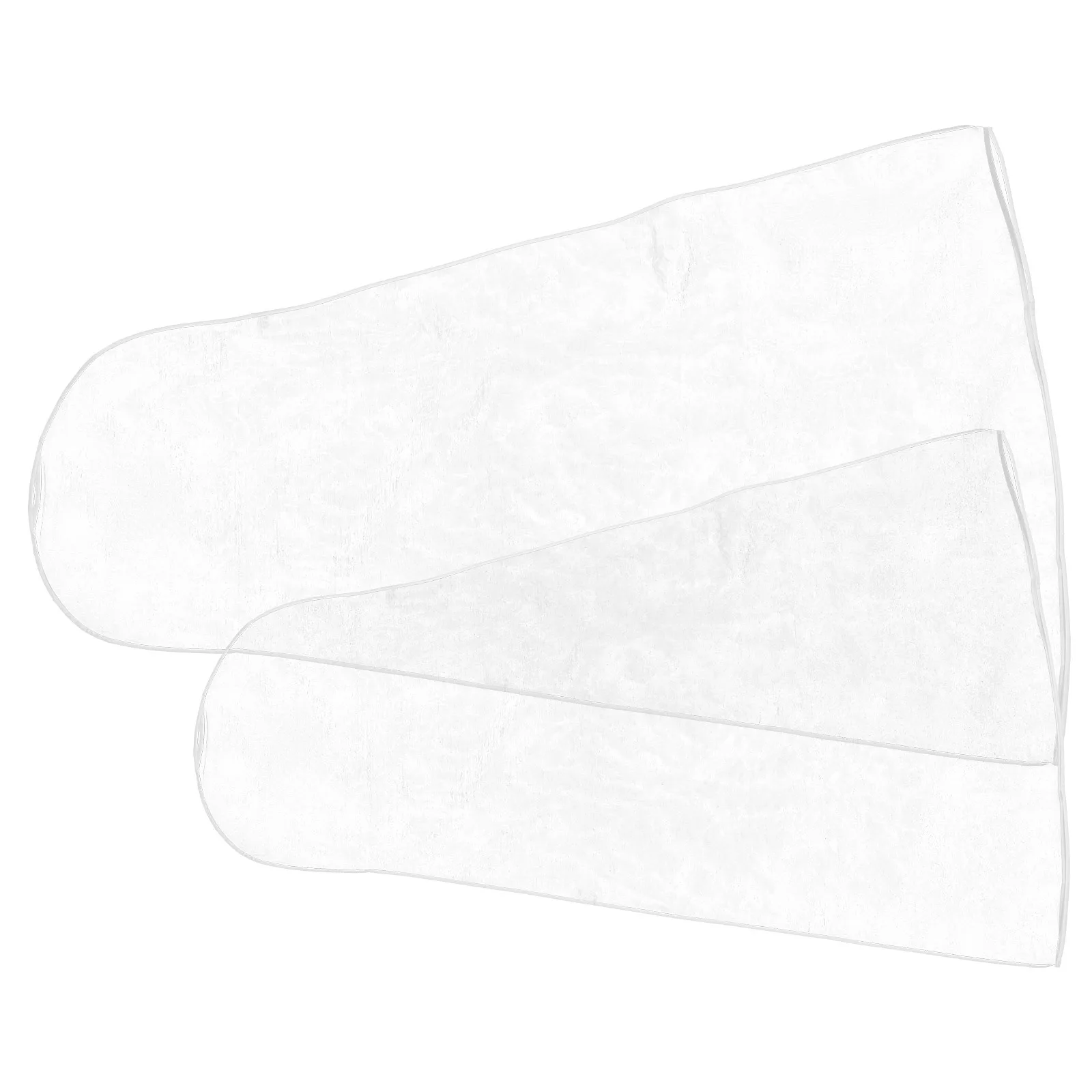 

2Pcs Garment Bag for Hanging Clothes Translucent Organdie Material Zipper Design Long Bridesmaid Dress Protector