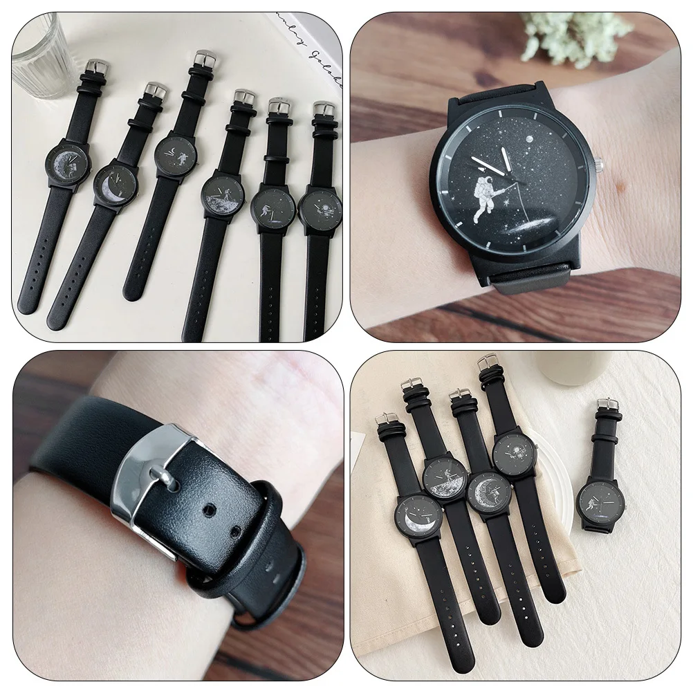 ساعة رائد الفضاء للنساء والرجال بحزام كلاسيكي متعدد الاستخدامات، حركة دقيقة موثوقة، ساعة يد أنيقة للهدايا