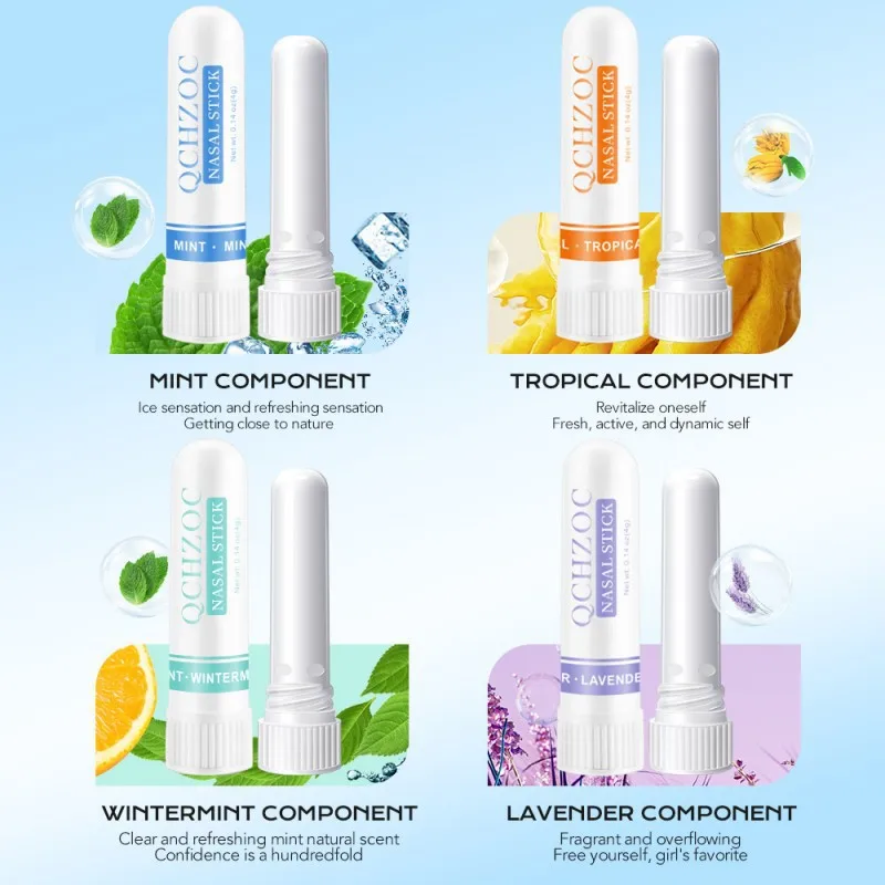 

Nasal Inhaler Aromatherapy Stick for Refreshing Mind Staying Awake During Late Nights Driving Relieving Nasal Congestion