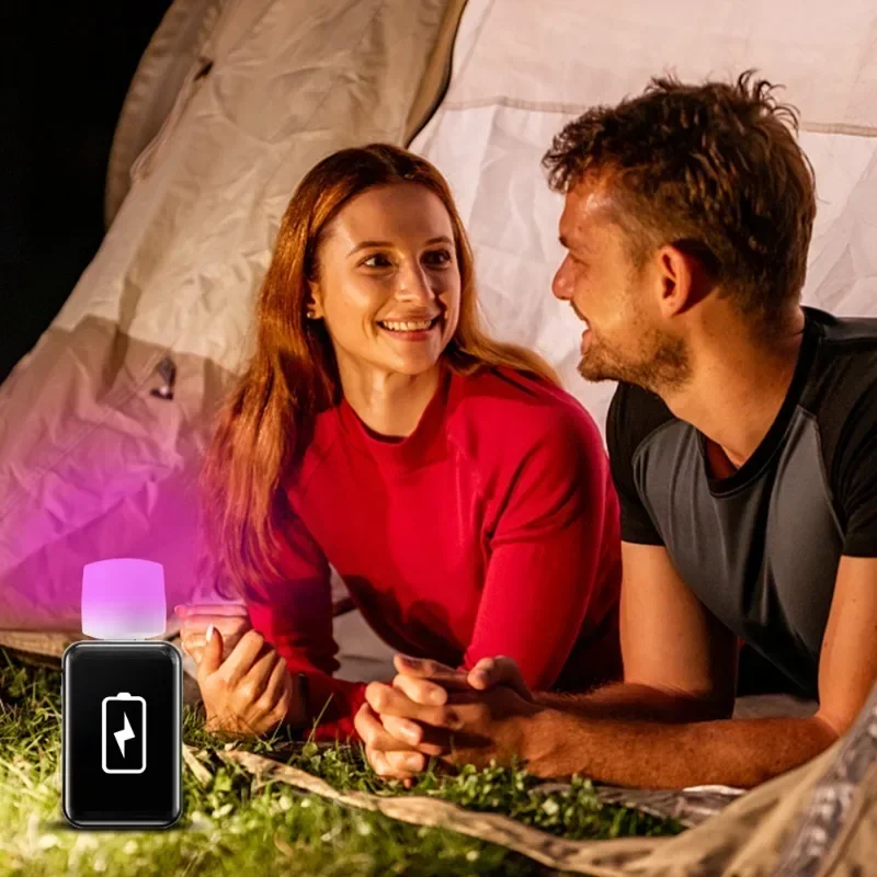 1/20PCS USB LED Lamp Mobile Power Charging Round Book Lamp with Plug Eye Protection Portable Bedroom Reading Small Night Light