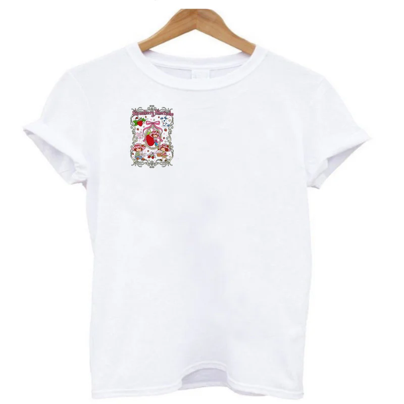 Erdbeere Shortcake Eisen auf Patches Bügelanwendungen für Kleidung Wärme Thermotransfer T-Shirt Aufkleber Zubehör individuell – Detail 15