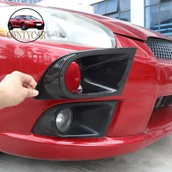 For Mitsubishi Eclipse 2006-2011 Carbon fiber Style Plastic Car Front Fog Light Lamp Cover Trim Car Accessories