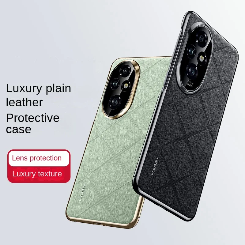 Роскошный чехол для телефона с полной защитой объектива камеры для Honor 200 300 X9C Smart Magic7 6 Pro, кожаные чехлы на заднюю панель с защитой от пальцев