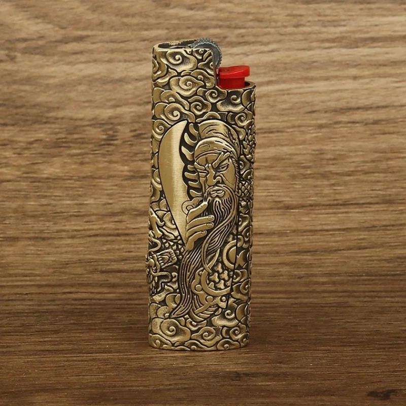 New 1PC Pure Brass Lighter Case Cover fits BIC J3/J5 Collecting Lighter Shell Sleeve Cover