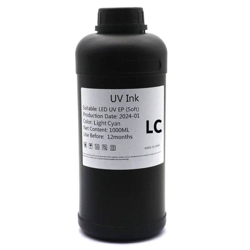 XiongCai 1000ML LED UV Tinte Für TX800 XP600 L800 L1800 L805 i3200 DX5 DX7 DX10 DX4 Druckkopf Für Epson 1390 R1800 1900 UV Modifizierte Drucker 9