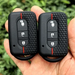 High Quality Leather Key Case Cover Shell Holder Keychain For Nissan Tiida NV200 Pathfinder R51 Qashqai G10 Car Accessories