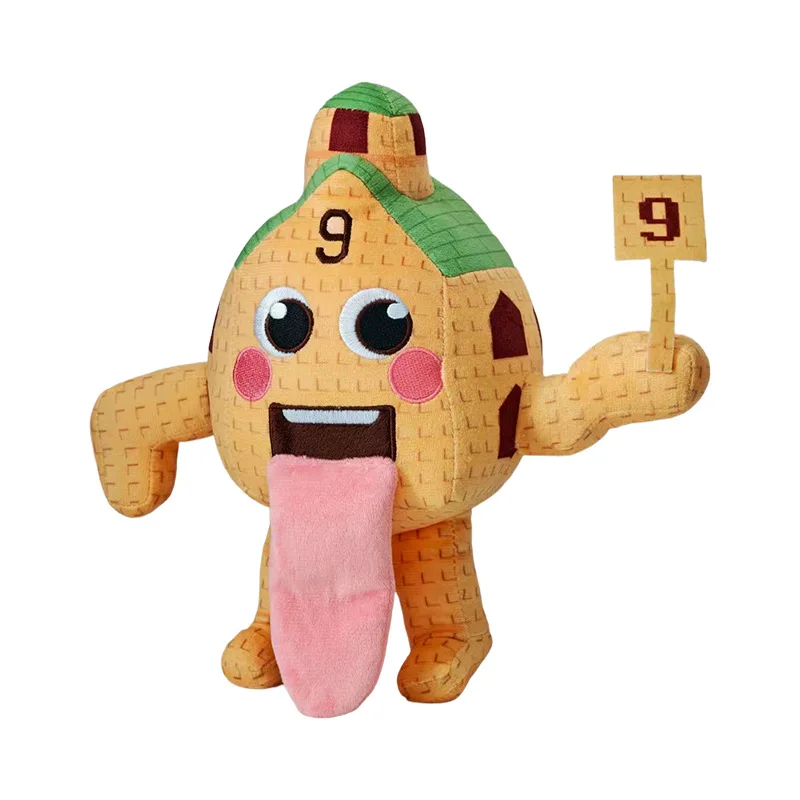 Kawaii Cartoon Steal a Brainrot Knuffel Rond Games Mooi huisnummer 9 Voor kinderen Verjaardag Halloween Cadeau Home Decor