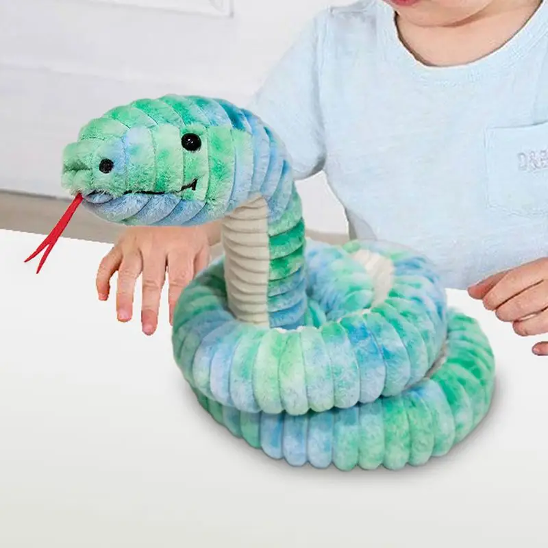 Giant Snake Plush Simulation Giant Toy Snake Skin-friendly Long Body Hugging Animal Plush Toy Prank Props For Home Decor