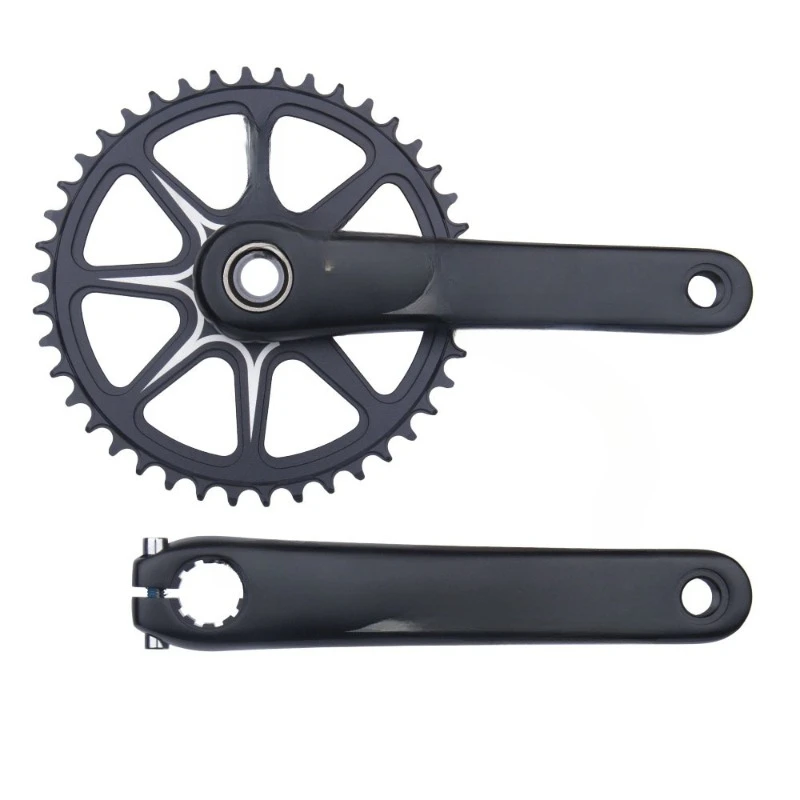 

Suitable for road bicycle off-road single disc 170mm hollow integrated crank aluminum alloy straight-mounted tooth plate 42T