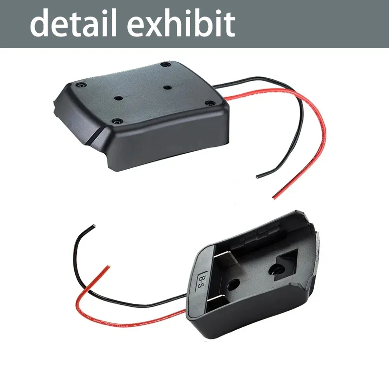 Battery Adapter Converter for Bosch 18v Lithium Battery Base Power Connector DIY Power Wheel Adapter Power Connector with 14AWG