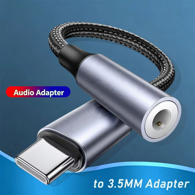 Type C to 3.5mm Jack Earphone Adapter USB-C 3 5mm Audio Cable Converter For IPhone 15 17 16 Pro MAX For Galaxy For Huawei