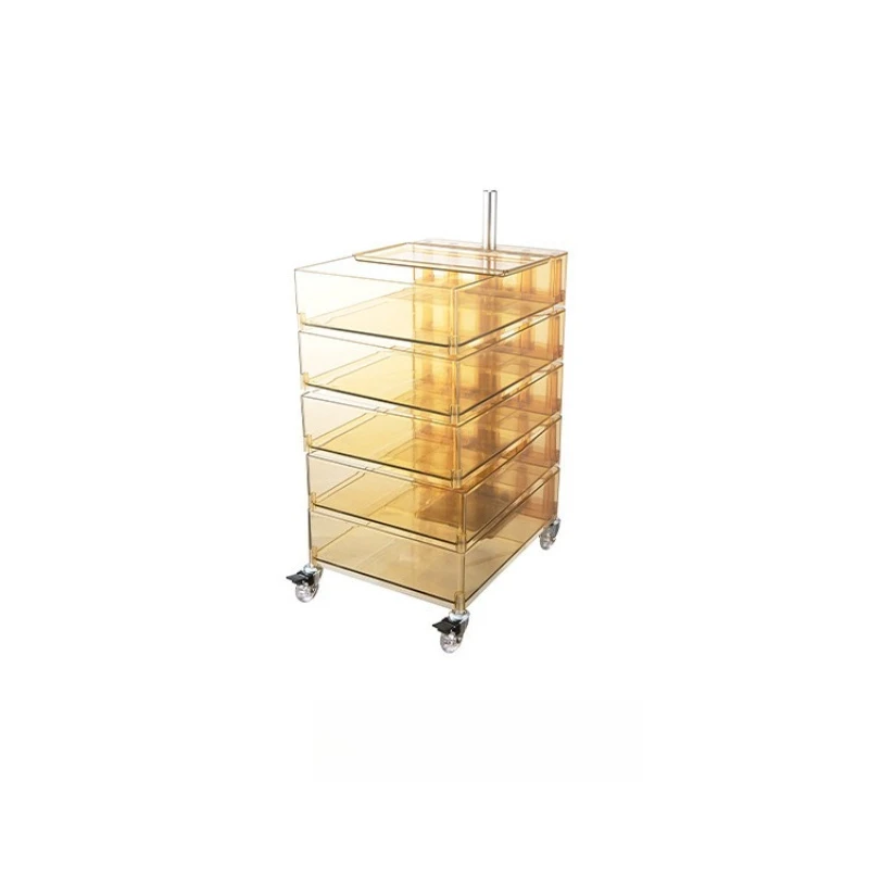 

Cosmetics storage edge plastic drawers removable shelves cabinet