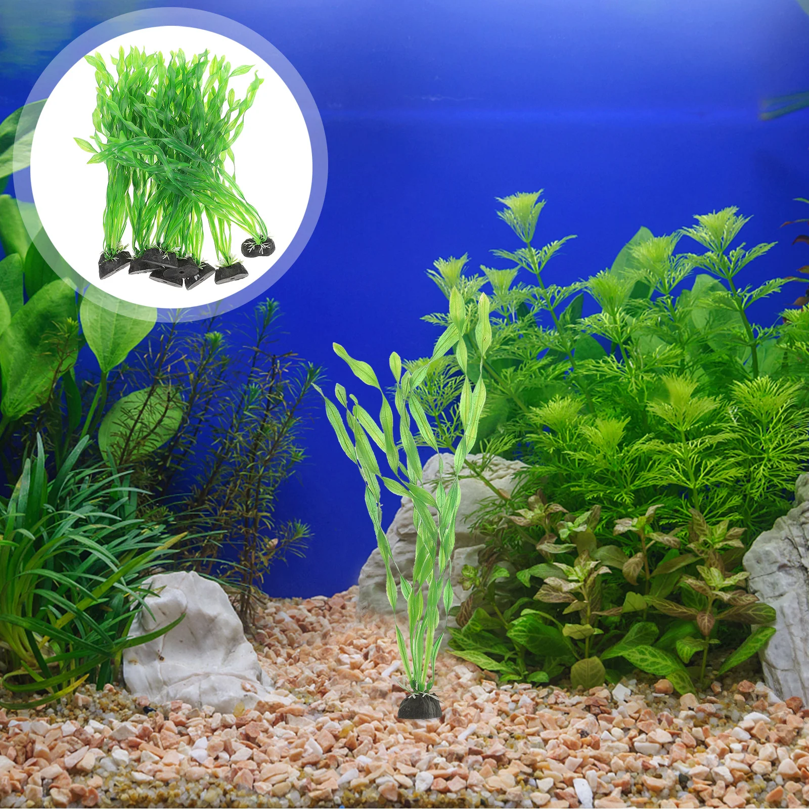 

10Pcs High-Class Artificial Seaweed Water Plants Fish Tank Accessories Decorations Exquisite Details Brighten Landscape