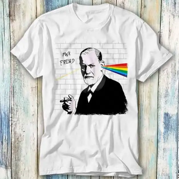 Pink Sigmund Freud Dark Side Of Your Mom T Shirt Meme Funny Top Style Gamer Movie Music 486