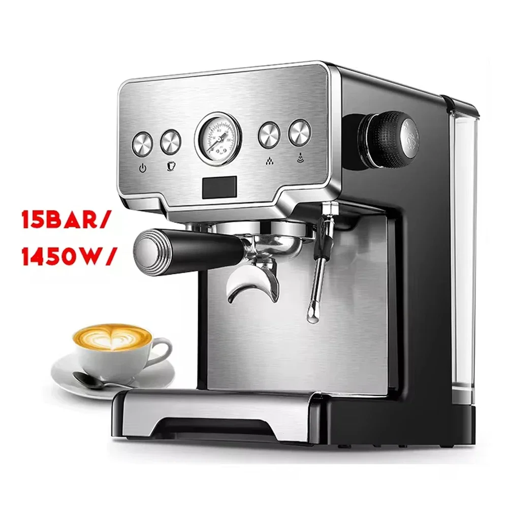 Commercial Espresso Coffee Maker 1450w Coffee Machine 15 Bar Espresso Machine Coffee Maker With Hot