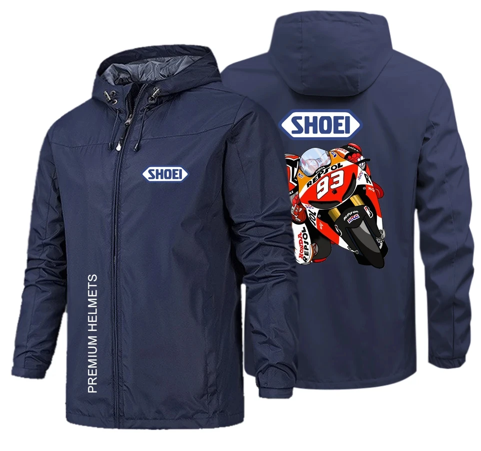 High quality autumn and winter hot selling SHOEI motorcycle racing car Marquez 93 motorcycle men\'s windproof and rainproof top h