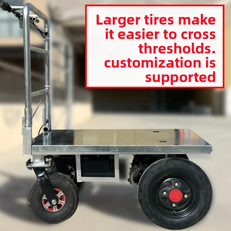 LH electric hand push, carry and pull goods, climb the trolley, fold and increase the tire.