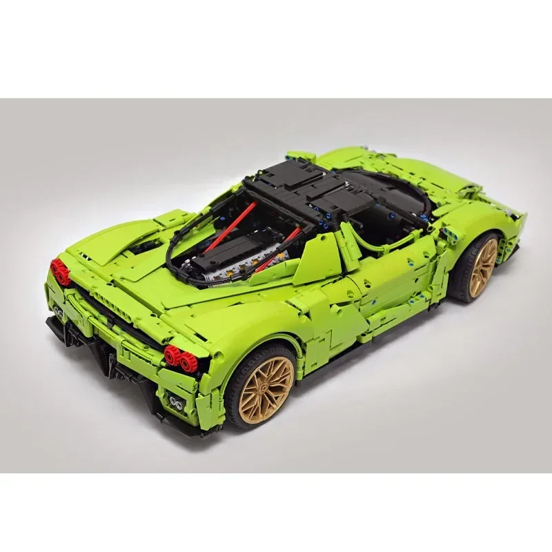 42115 Классический суперкар, совместимый с новым суперкар MOC-46921, модель строительного блока в сборе • 2756 деталей, детский подарок на день рождения, игрушки