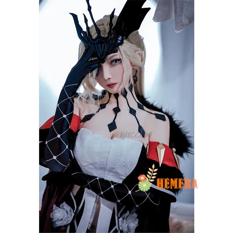 Cosplay La Signora The Fair Lady Cosplay Costume Game Genshin Impact Cos Rosalyne Costume with Cosplay Wig Game Genshin Impact