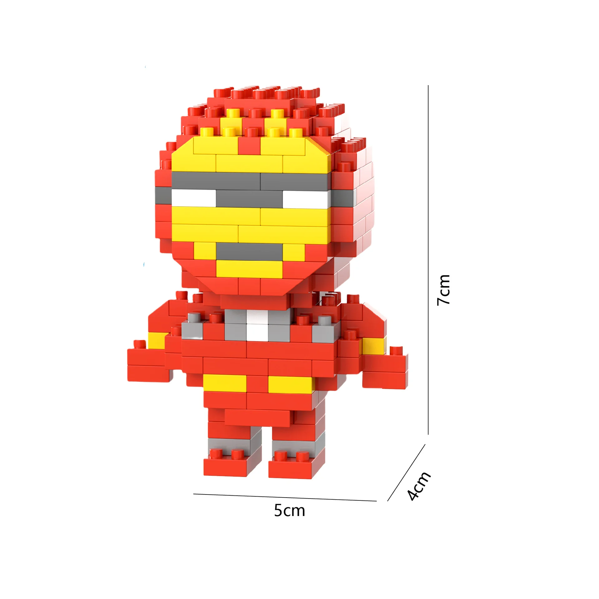 Disney Iron Man, Spider-Man high building blocks Stitch Kawaii mini desktop ornaments youth toys room decoration anime cartoon view 3