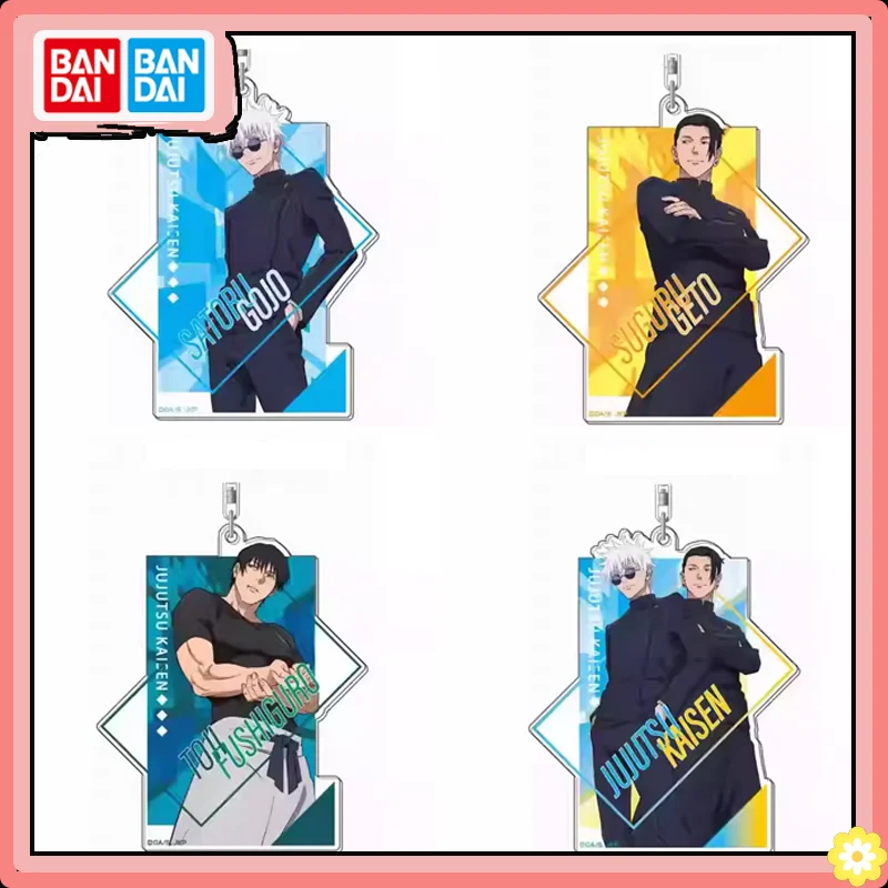 

Bandai Jujutsu Kaisen Pendant Keychain Peripheral Products Gojo Satoru Geto Suguru Fushiguro Toji Acrylic Pendant Gifts Original