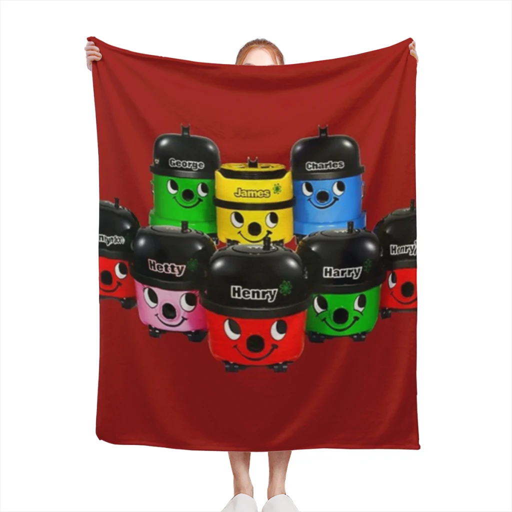 

Henry Hoover and Friends Blanket Sofa Bedroom Bed Home Office Nap Blanket Car Travel Picnic Blankets Gift