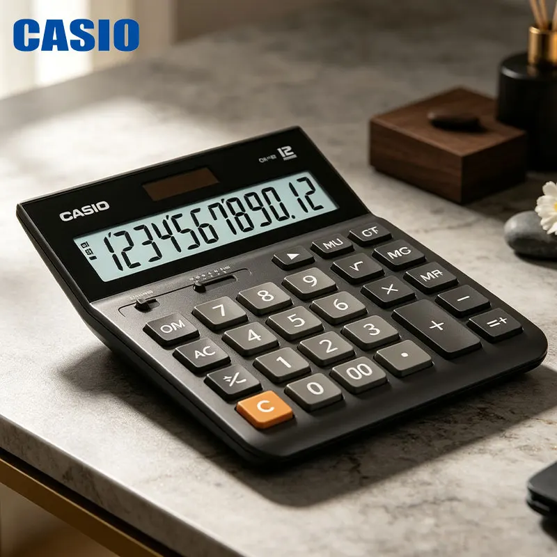 Casio DH-12/DX-12B/DJ-120D Desktop Business Calculator - Accounting, Cashier, Bookkeeping, Commercial Office Use