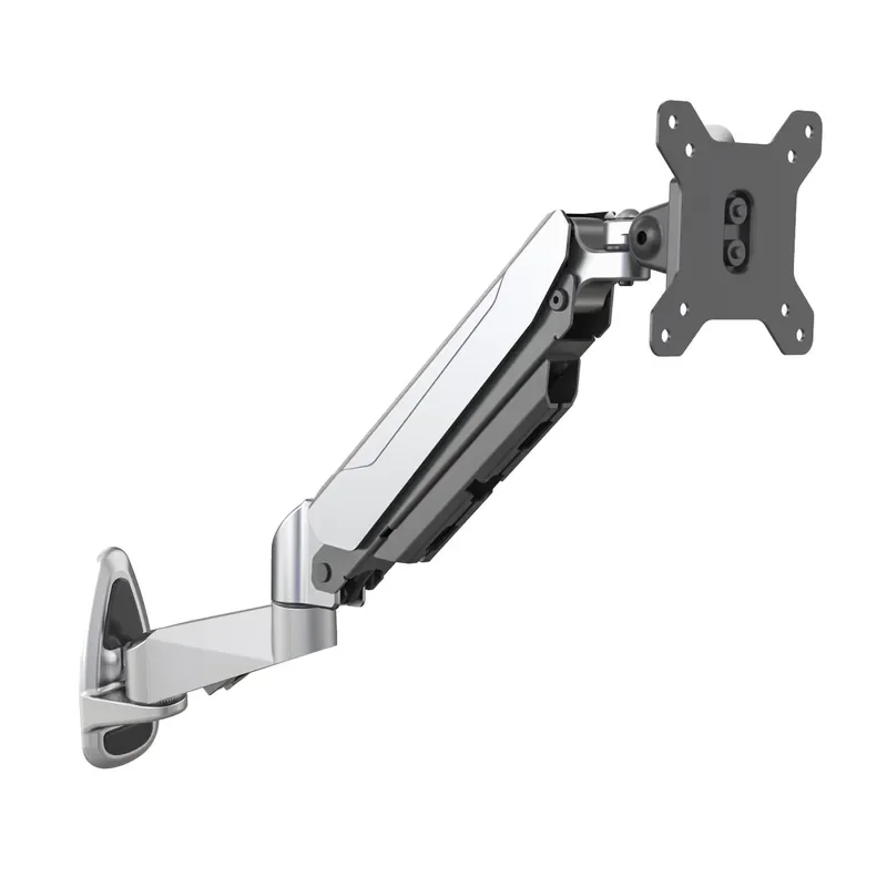 V-mounts VM-GM312W Single Stand Wall Mounted Spring Arm Alloy Steel Height Adjustable for 15-32 Inch Screens 8kg