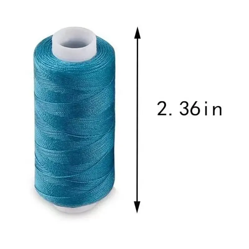 24 Color Sewing Thread 100 Polyester Yarn Sewing Thread Roll Machine Hand Embroidery 200 Yard Each Spool For Home Sewing Kit