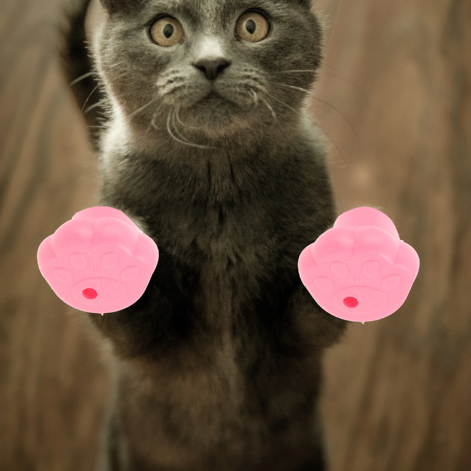 

4 Pcs Cat Feet Easy to Wear Shoes Pet Silicone Boots Skin-friendly Kitten Silica Gel Water-resistant