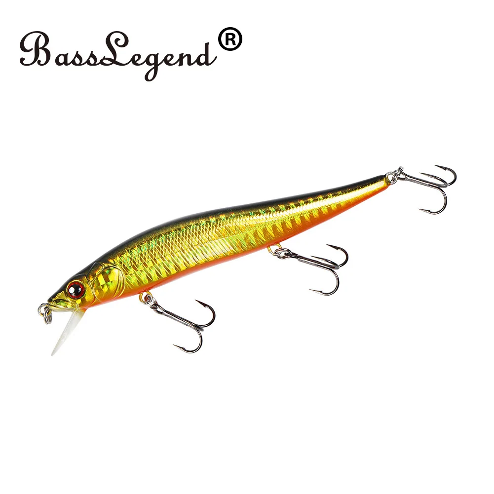 BassLegend Fishing Floating Minnow Jerkbait Crankbait Bass Pike Lure 110F 110mm 14.5g