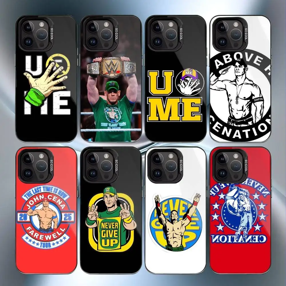 

J-John C-Cena Wrestler Phone Case For iPhone17,16,15,14,13,12,11 Plus,Pro Max Black Candy Matte Shockproof Cover