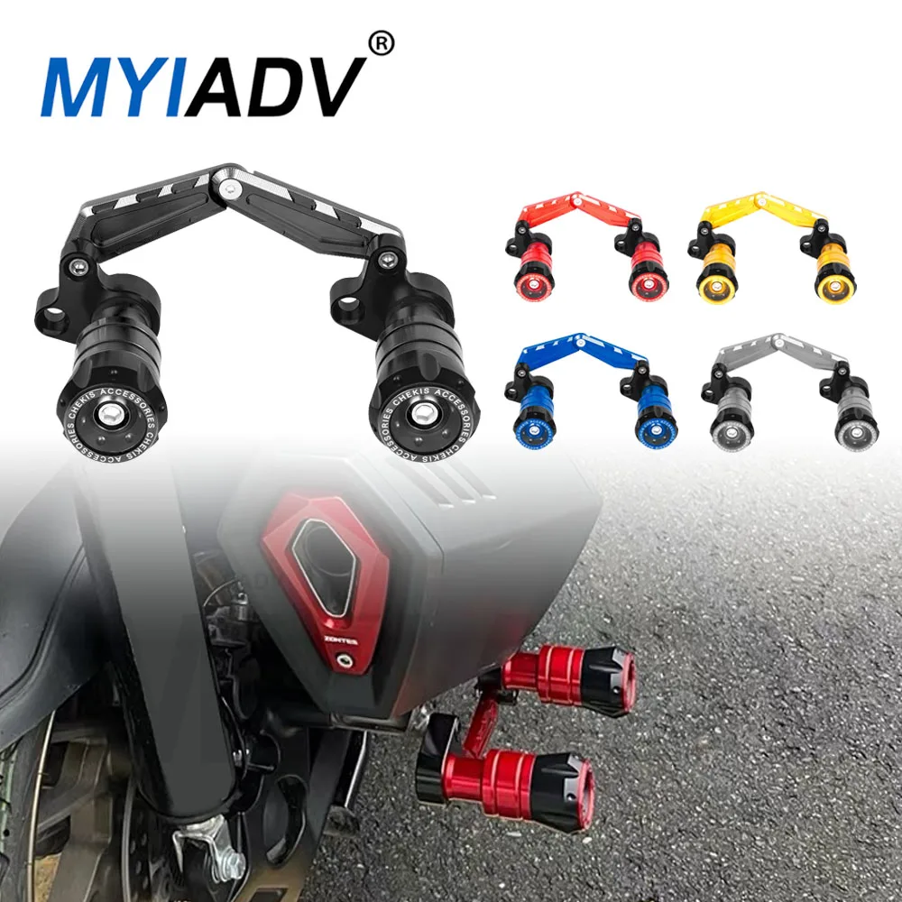 Motorcycle Exhaust Pipe Anti-Fall Stick Reversing Protector For BMW C400GT C400X For Honda PCX 125 150 160 For Forza 300 350