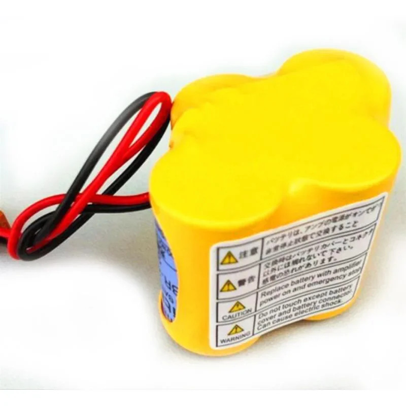 Imagem -03 - Bateria Industrial de Lítio-íon Original para Bateria Panasonic Fanuc com Plugue Marrom Bateria Plc Br2 3agct4a 6v 4400mah 10x