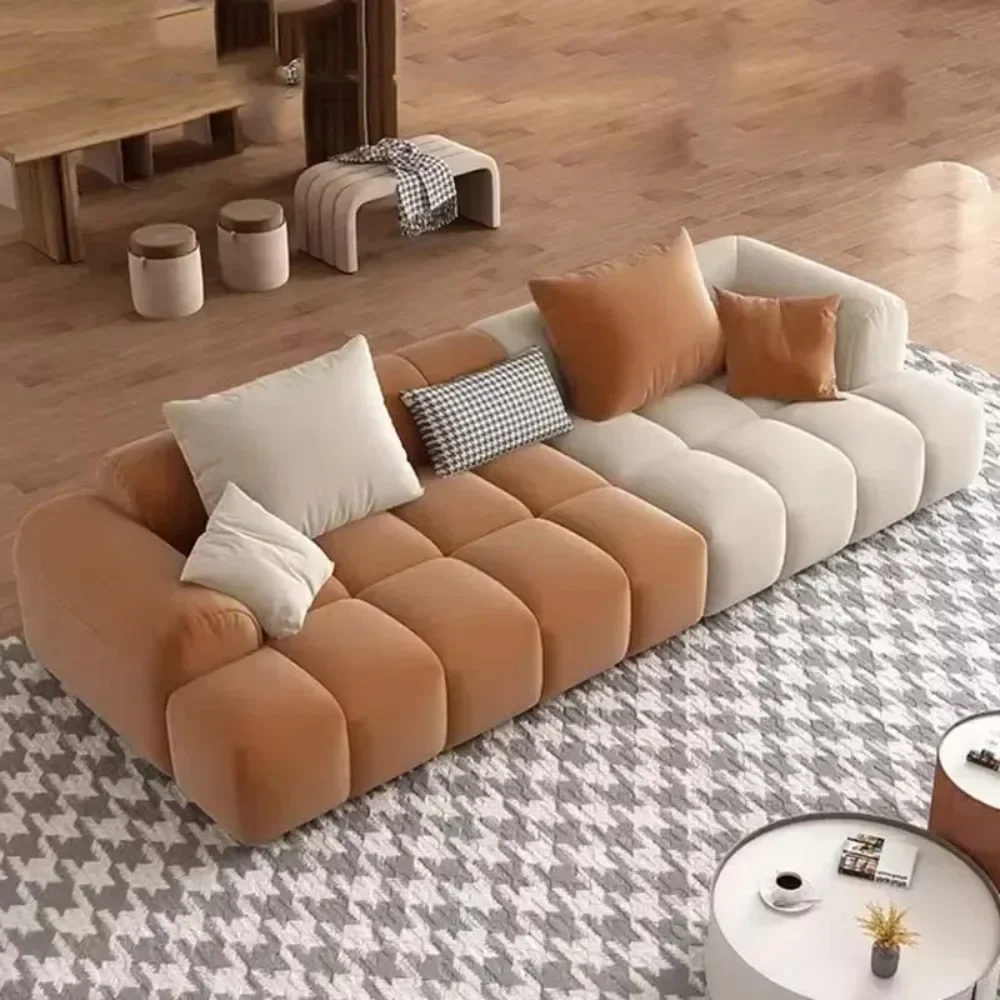 Modern Minimalist Living Room Sofas Nordic Luxury Living Room Modular Sofa Tofu Block Sofa Muebles Para El Hogar Home Furniture