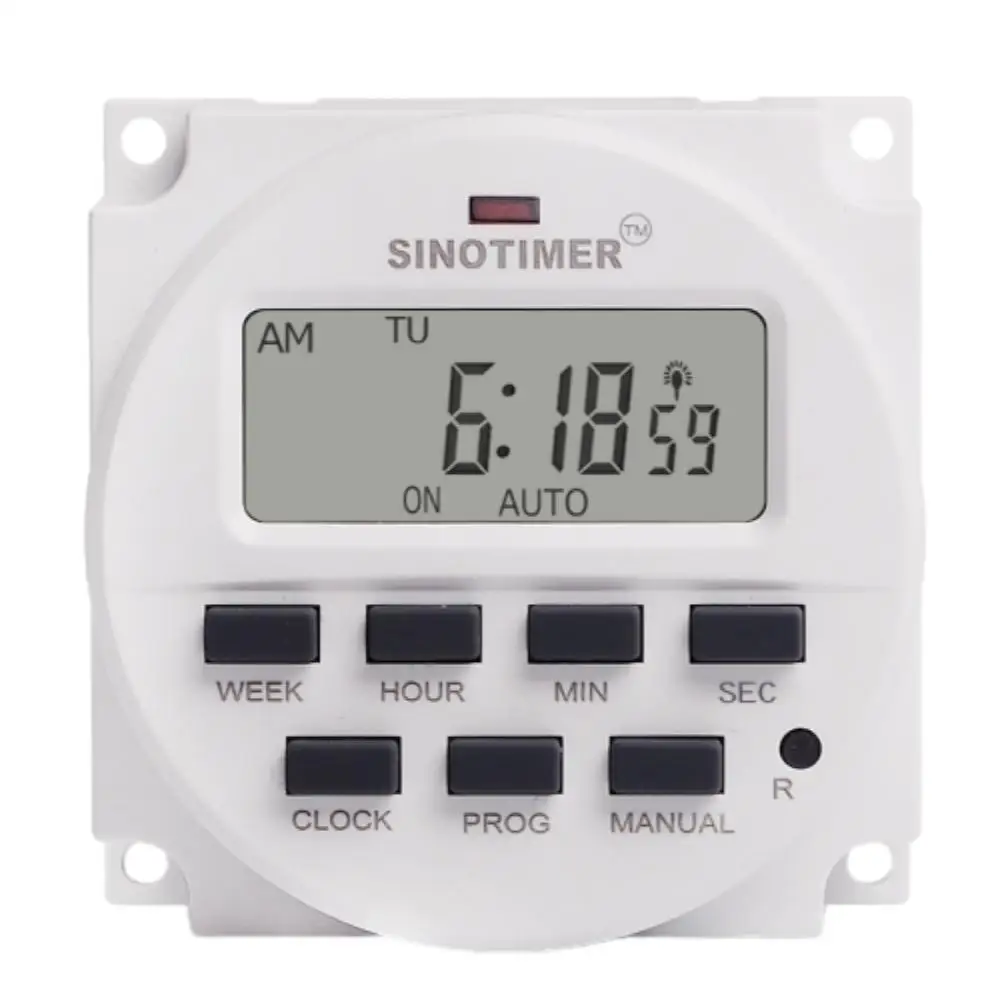 

TM618sH 5V 12V 24V 110V 220V 1 Second Interval Digital LCD Timer Switch 7 Days Weekly Programmable Time Relay With Countdown