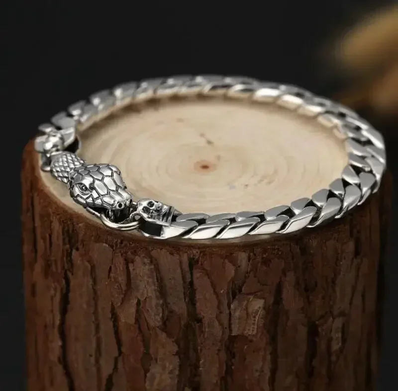 Totenkopf-Perlenarmband für Herren, Dominantes Retro-Punk-Trend-Armband, Gotischer Hip-Hop-Rock-Motorrad-Schmuck, Geschenk